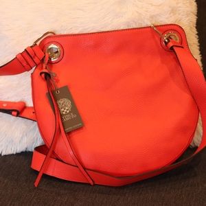 Orange leather Vince Camuto bag